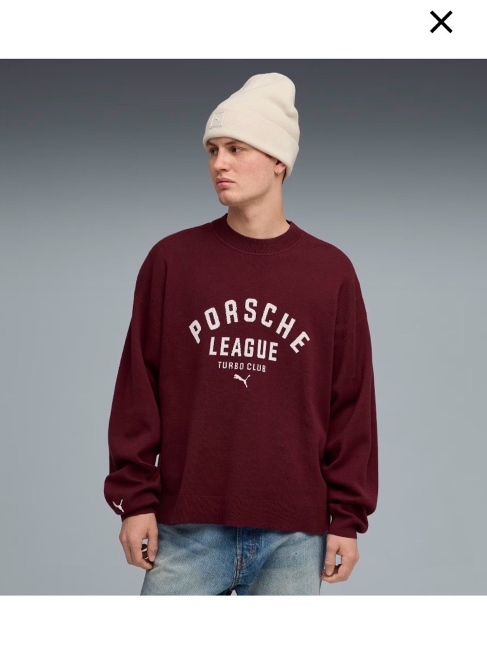 Puma Porsche racing knit crewneck